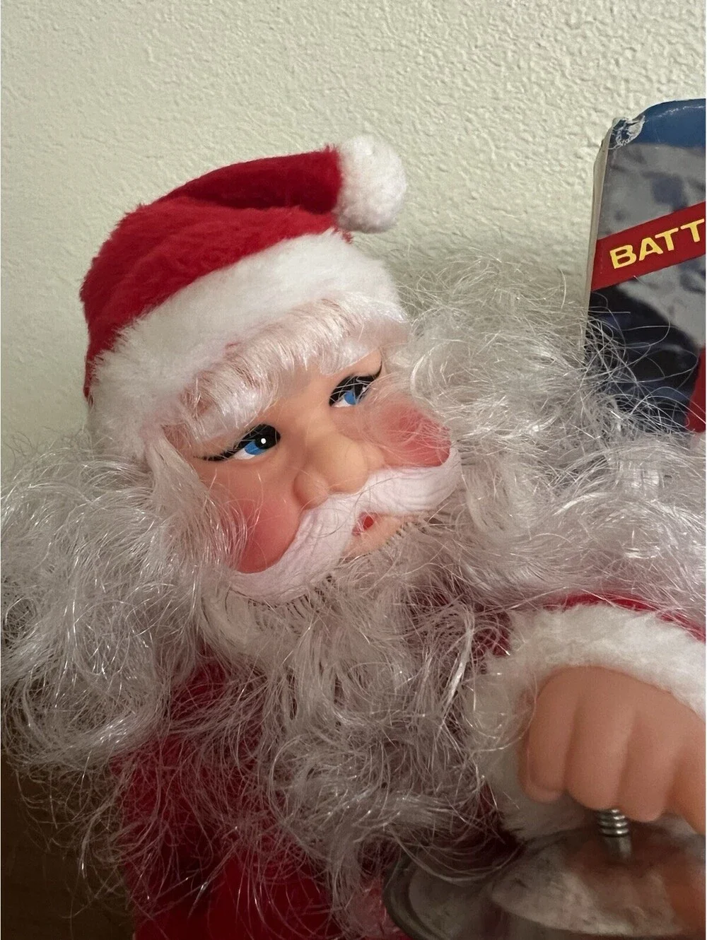 Vintage Meryvn’s Walking Santa Claus Drummer, with Box, ONLY MUSIC WORKS